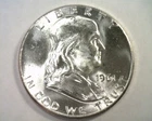 1961 FRANKLIN HALF DOLLAR CHOICE / GEM UNCIRCULATED CH. / GEM UNC. NICE ORIGINAL