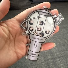 Kpop Enhypen Engene Grey Lightstick Acrylic Shaker Keychain Key, Bag Accessory