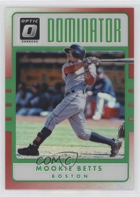 2017 Panini Donruss Optic Dominators Red Prizm 36/99 Mookie Betts #D4 o7m