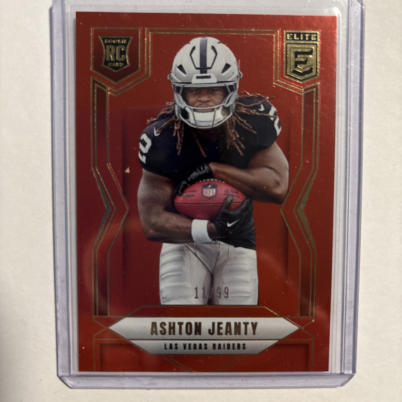 2025 Panini Donruss Elite - Rookies Ashton Jeanty #113 Red /99 (RC)
