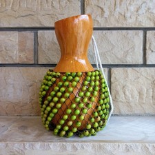 11" Gourd Shekere Shaker Drum - Handmade Wood Beads - Excellent Sound Quality