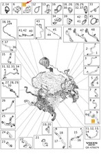 VOLVO V60 MK2 Cross Country Cooling System Hose Retainer 32339679 NEW GENUINE