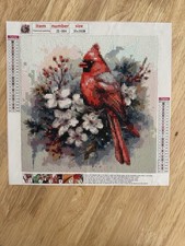 Diamond Art Painting Completed - HANDMADE Cardinal 30x30cm