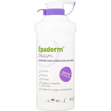 Epaderm Cream 2-in-1 Emollient and Skin Cleanser 500g for Dry Skin and Eczema