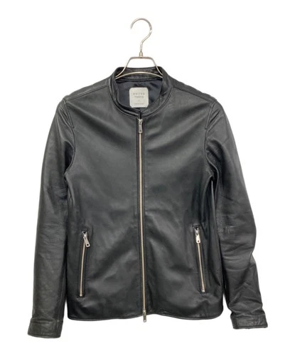 UNITED TOKYO Single Leather Riders Jacket Made in Japan Men's Size 1 Black - product listing photo