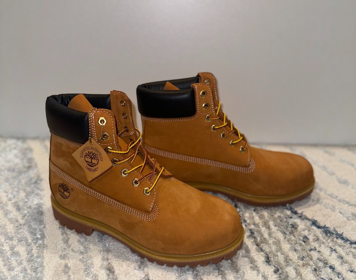 Timberland Men's 6 inch Premium Waterproof Boot - Wheat, US 8 for