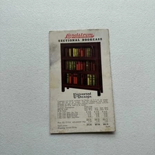 Vintage Lundstrom Sectional Bookcase Little Falls, New York Advertising Mailer
