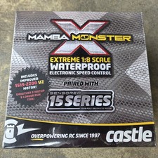 Castle Mamba Monster X 1/8 Brushless Combo con motore 1515 V2 Sensorizzato 2200KV