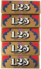 JOB -  Gold - 1 1/4 Rolling Papers - 5 Booklets with 24 Leaves Each