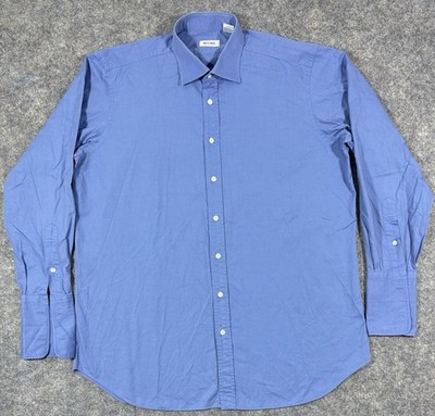 Vintage Ascot Chang Dress Shirt Sz 16.5 Bespoke Custom French Cuff Hong Kong