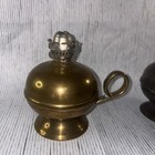 Vintage Mini Oil Lamps Set of 2 Brass  — photo 9