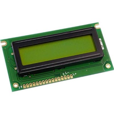 Display Elektronik DEM16217SYH-LY Display LC Yellow-Green 16 x 2 Pixel (L x W x