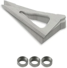 TRUGLO Stainless Steel .031" Replacement One Size, 3 Blade Fixed Broadhead 