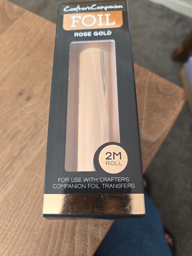 Crafters Companion Foil.roll 2m Rose Gold Use With Foil Transfers Crafting New - Picture 3 of 4