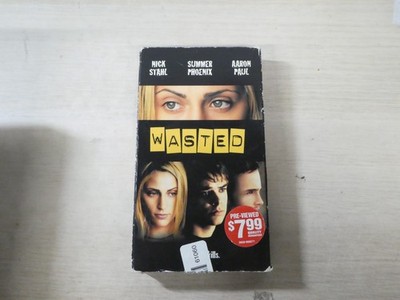 Wasted VHS Tape 2001 Aaron Paul Summer Phoenix Nick Stahl Heroin Addiction Rare