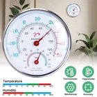 Indoor Outdoor Thermometer Large Wall Thermometer-Hygrometer Waterproof Meter US