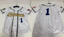 New Savannah Bananas #1 Baseball Jersey (White) NEW AOP 3D Size S-5XL SG1037