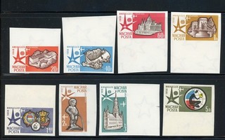 HUNGARY MNH IMPERF Selections: Scott #C176 C183 Brussels World's Fair 1958 CV$17