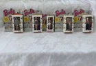 Vintage Mattel Barbie Keychains Set Of 5, Assorted Outfits