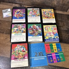 Vintage 2-XL Mego Corp 8 Track Tapes - Lot of 7 Astronomy Fairy Tale Exercise