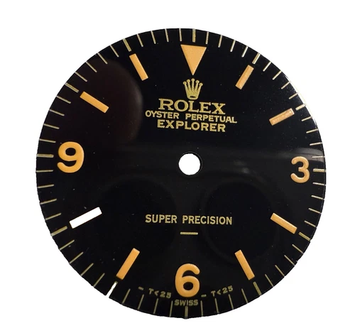 Rolex Vintage   27mm 5500 Explorer Gloss UNDERLINE; Refinished Dial