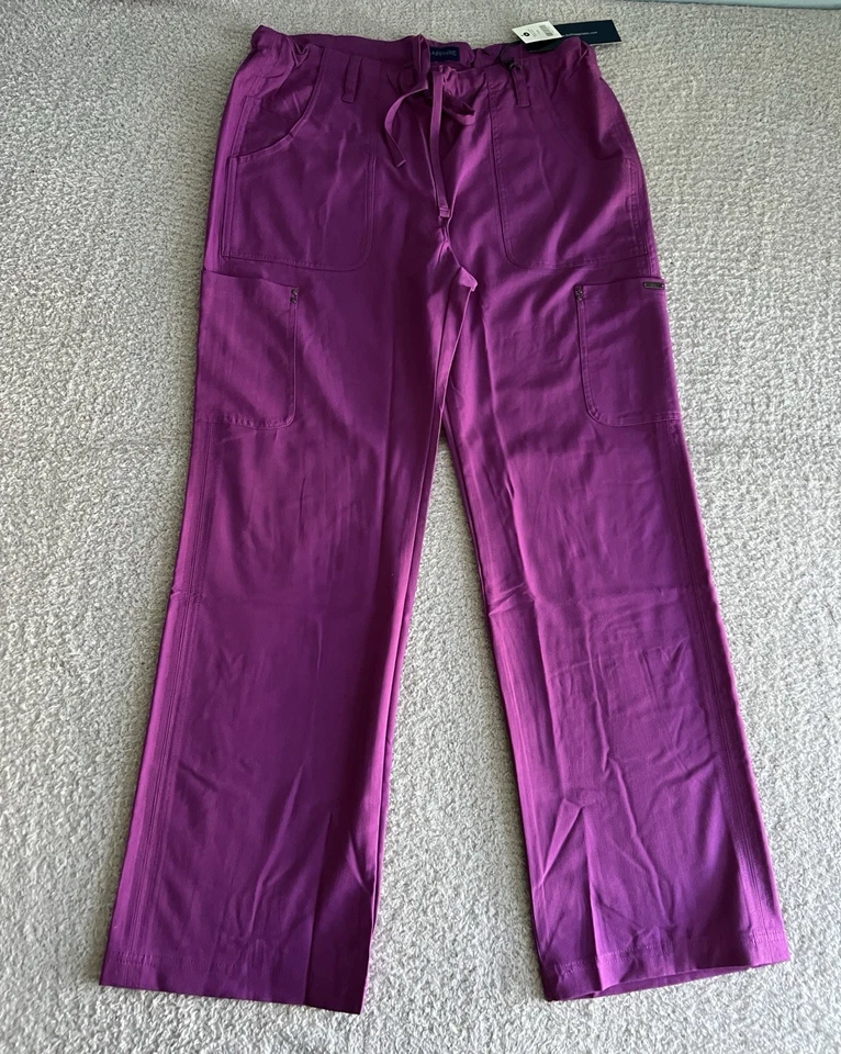 Koi Sapphire Scrub Pants Women’s Sz Medium Regular Plum Alicia Nursing Medical - Image 2 of 4