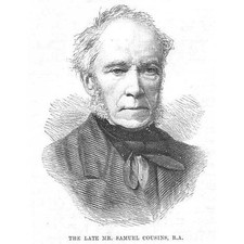SAMUEL COUSINS English mezzotint engraver - Antique Print 1887