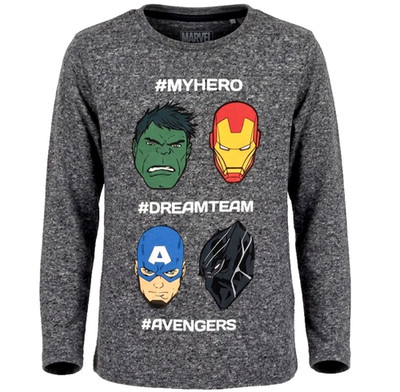 AVENGERS 128 SHIRT MARVEL BLACK PANTHER IRON MAN THOR HULK LANGARMSHIRT LANGARM