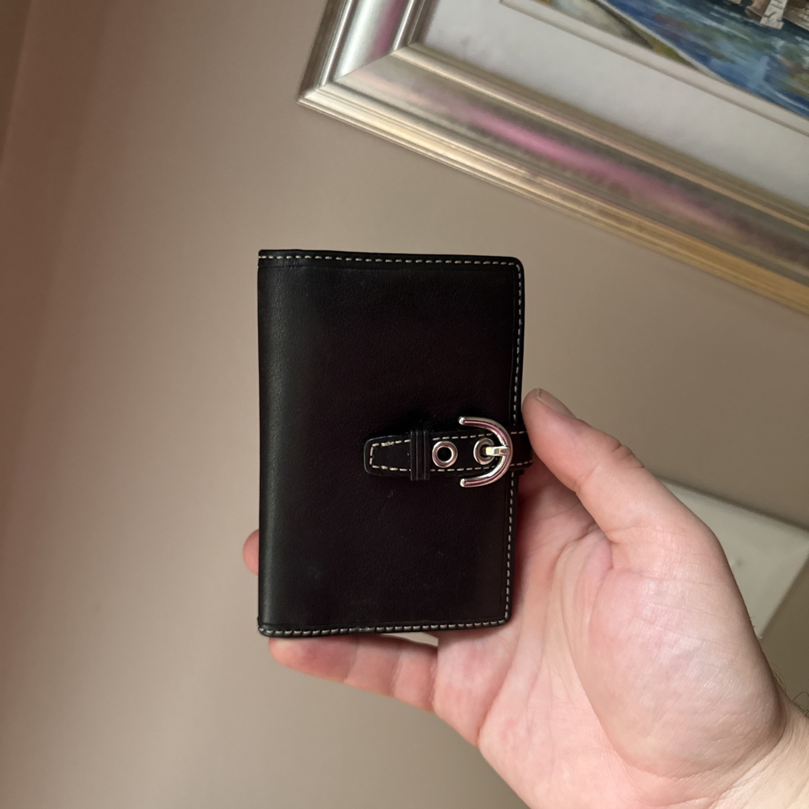Coach Legacy Soho Buckle Leather Mini Agenda Planner Jotter Journal Y2K RARE image 3