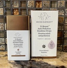 Drunk Elephant D Bronzi Anti-Pollution Sunshine Drops 1 oz Full Size New in Box