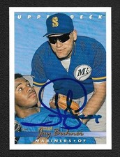 Jay Buhner Auto Autograph 1993 Upper Deck Gold Hologram Ken Griffey Jr Card #224