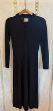 NWT Future Collective Black Long Sleeve Sweater Maxi Dress Size XS