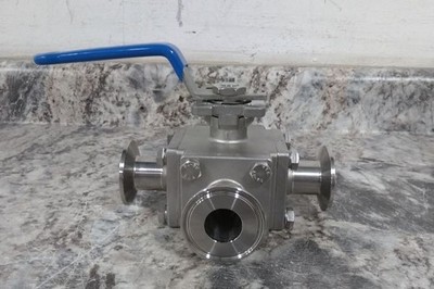 VNE EG93CCC-61.0 1 In Inlet/Outlet Manual Three-Way Ball Valve
