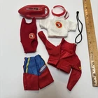 Barbie Baywatch Doll Outfit, Swimsuit, Visor, Whistle & Lifeguard Accessory VTG