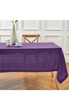 Solino Home Linen Tablecloth for Rectangle Tables 60 x 120 Inch - 100 Pure L...