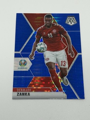 2021 Panini Mosaic UEFA Euro Soccer Zanka Blue Mosaic Prizm #35 Denmark