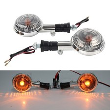 For Vstar XVS XV400 650 1100 1300 V-MAX 1200 Clear Turn Signal Indicator Light