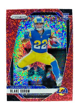 2024 Panini Prizm - Rookies Blake Corum #308 Red Sparkle Prizm (RC) Rams SSSP