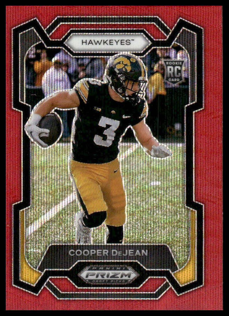 2024 Panini Prizm Draft Picks #113 Cooper Dejean Ruby Wave