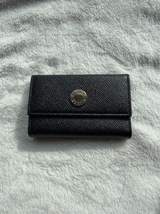 Bvlgari Black Leather 6-Key Holder