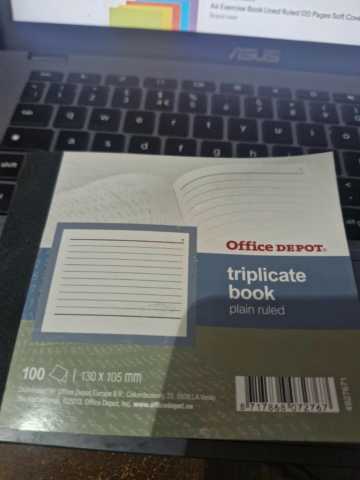 office depot Ruled Carbonless Triplicate Book 100 Sets 105x130mm (5 Pack)