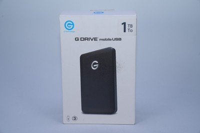 G-Technology G-DRIVE Mobile USB 3 1TB Black External Hard Drive