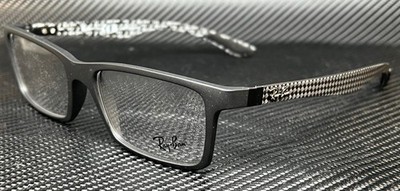 RAY BAN RX8901 5263 Gloss Black Rectangle Men's 53 mm Eyeglasses
