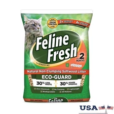 Non Clumping Natural Pine Cat Litter 20lb Odor Control Dust Free Eco Friendly US