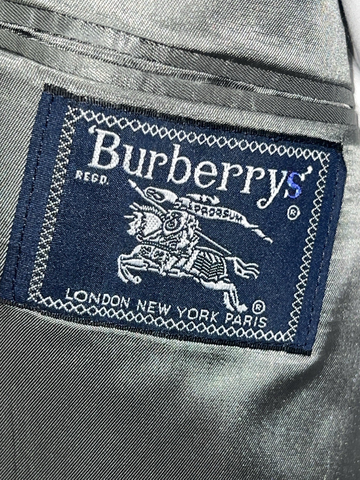 Burberry Gray Multicolor Windowpane Scottish Twee… - image 5