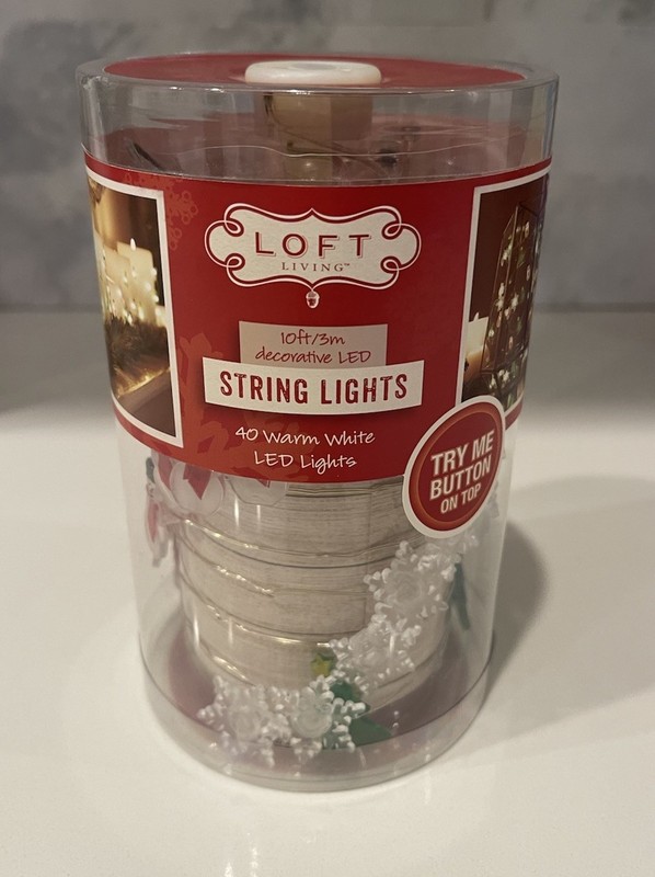 LOFT LIVING 10 FEET OF CHRISTMAS STRING LIGHTS NEW IN PACKAGE