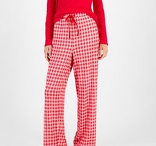 NWT Women's XL Red Plaid Charter Club Soft Knit Pajama Bottoms/Pants