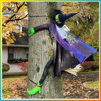 Halloween Deko Hexe 163Cm FüR Garten, Hof, Terrasse, Spukhaus