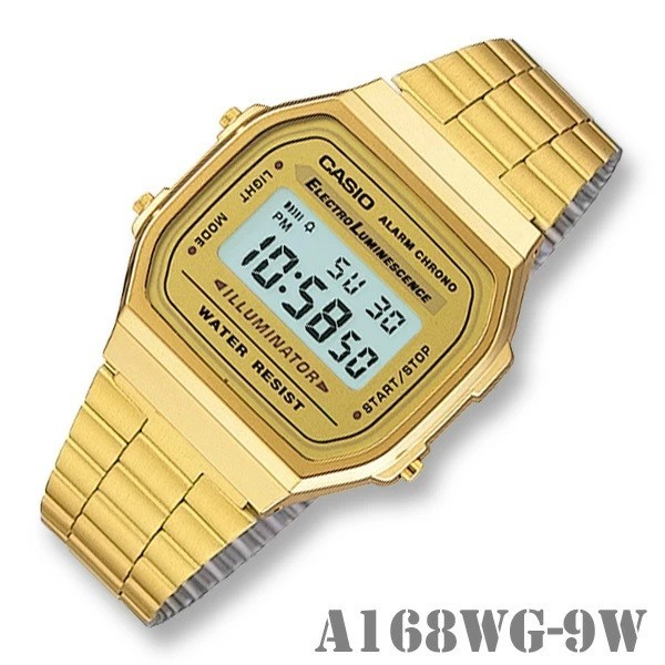 New Casio GoldA168W Digital Classic Retro Stainless Steel Gold Watch UKSELLER 👍 - Image 3