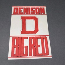 Denison Big Red Ohio OH 4x6 Scrapbook Shadowbox Artwork Art